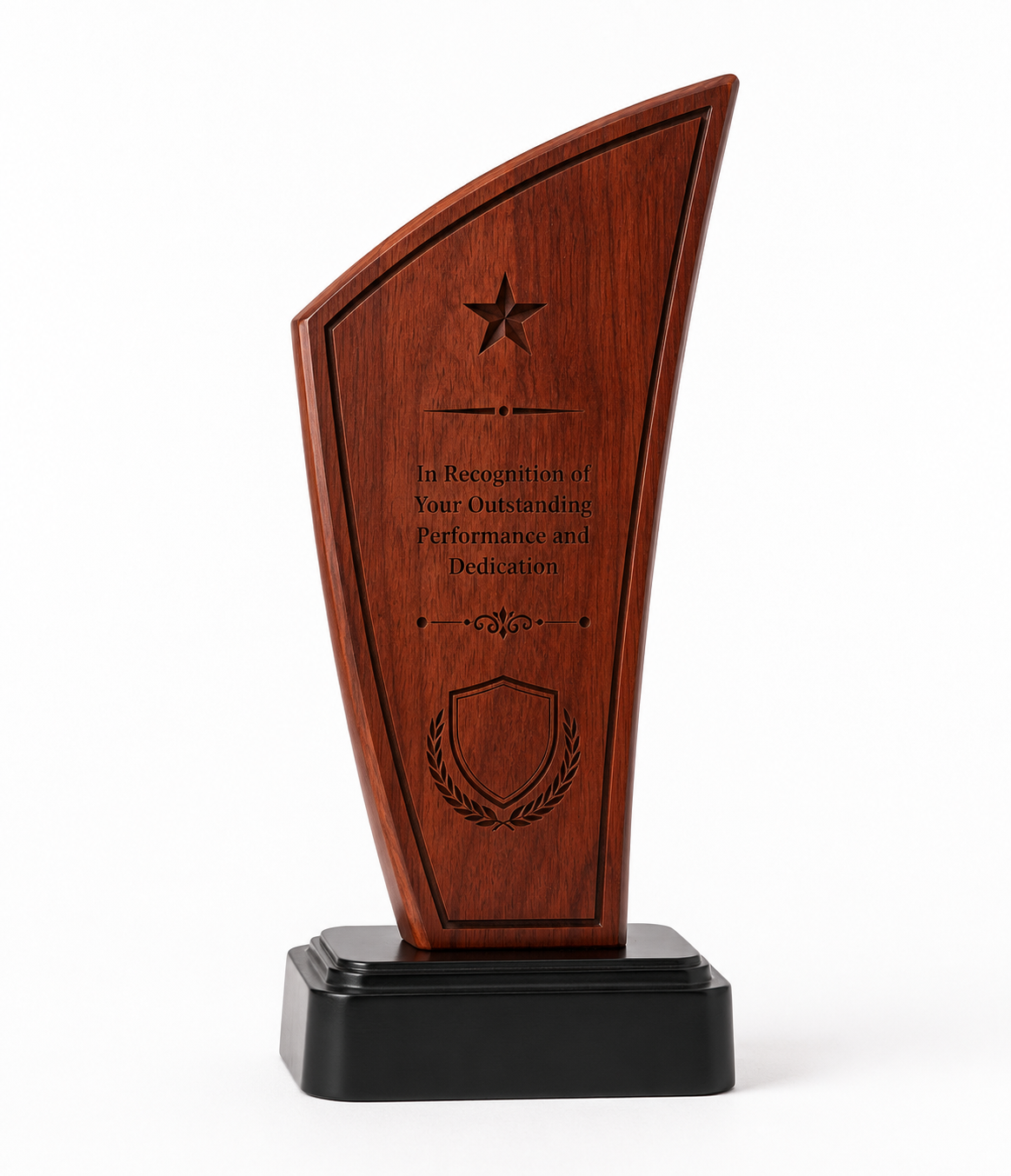 Engraved Rosewood Trophy